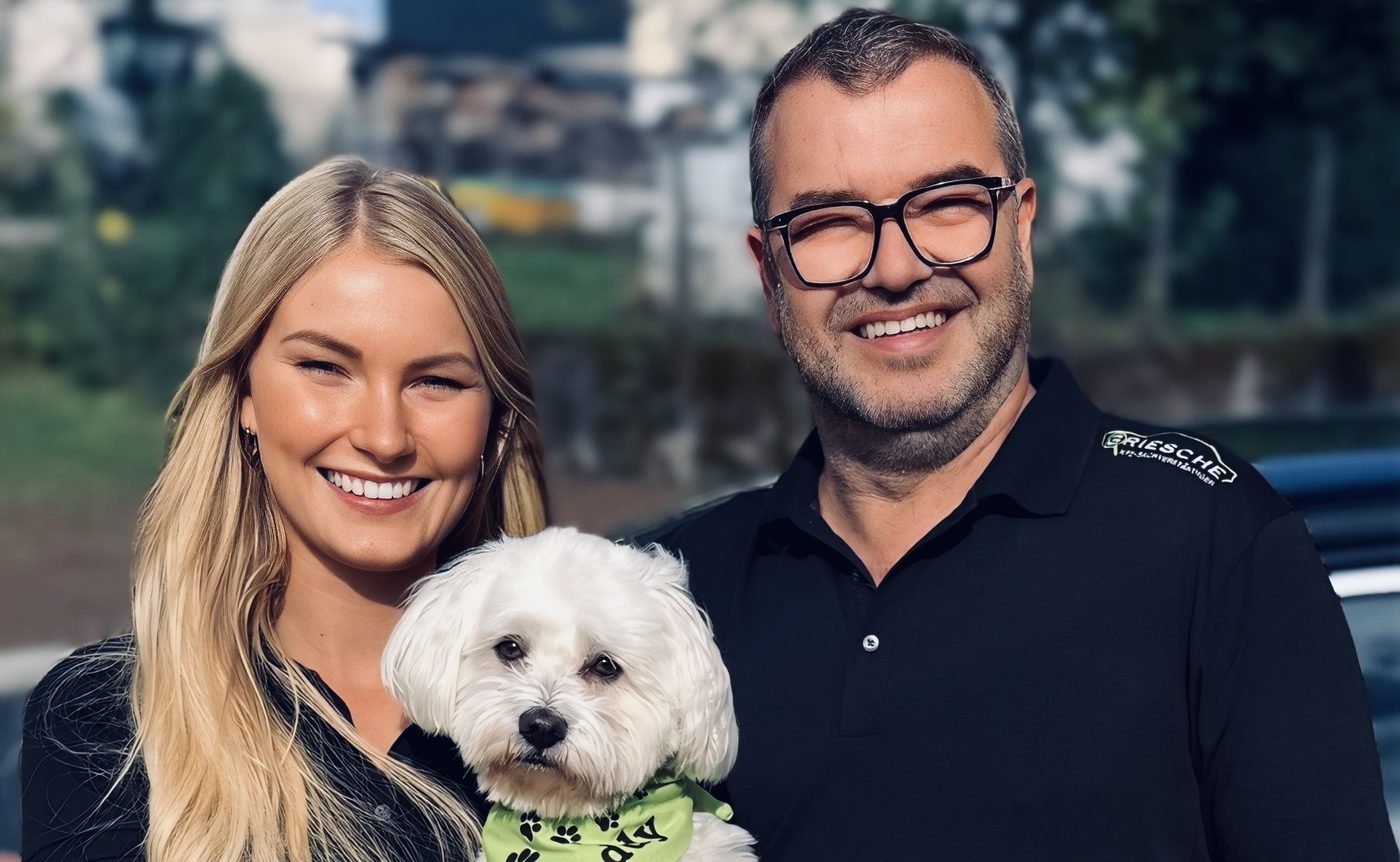 Ralf Griesche, Lena Griesche und Teddy
